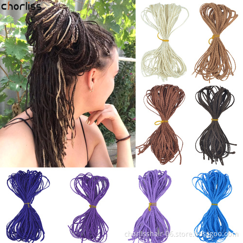 Wholesale Colorful 30 ''Long Straight Box Micro Zizi Braiding Hair Crochet Braids Heat Resistant Synthetic Hair Extension
